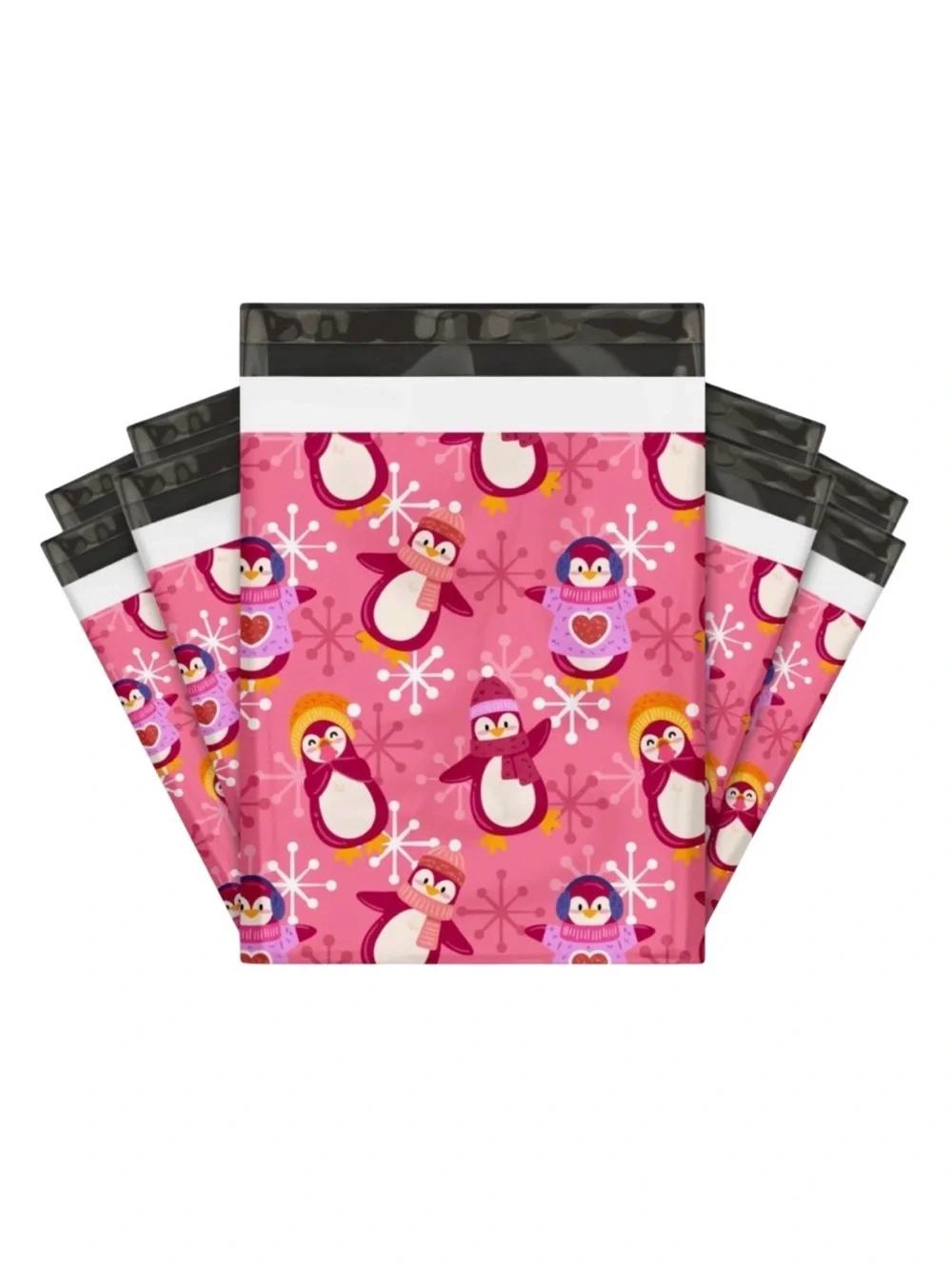 20PK 10X13 Penguin Winter Polymailers NIP BUY NOW PRICE